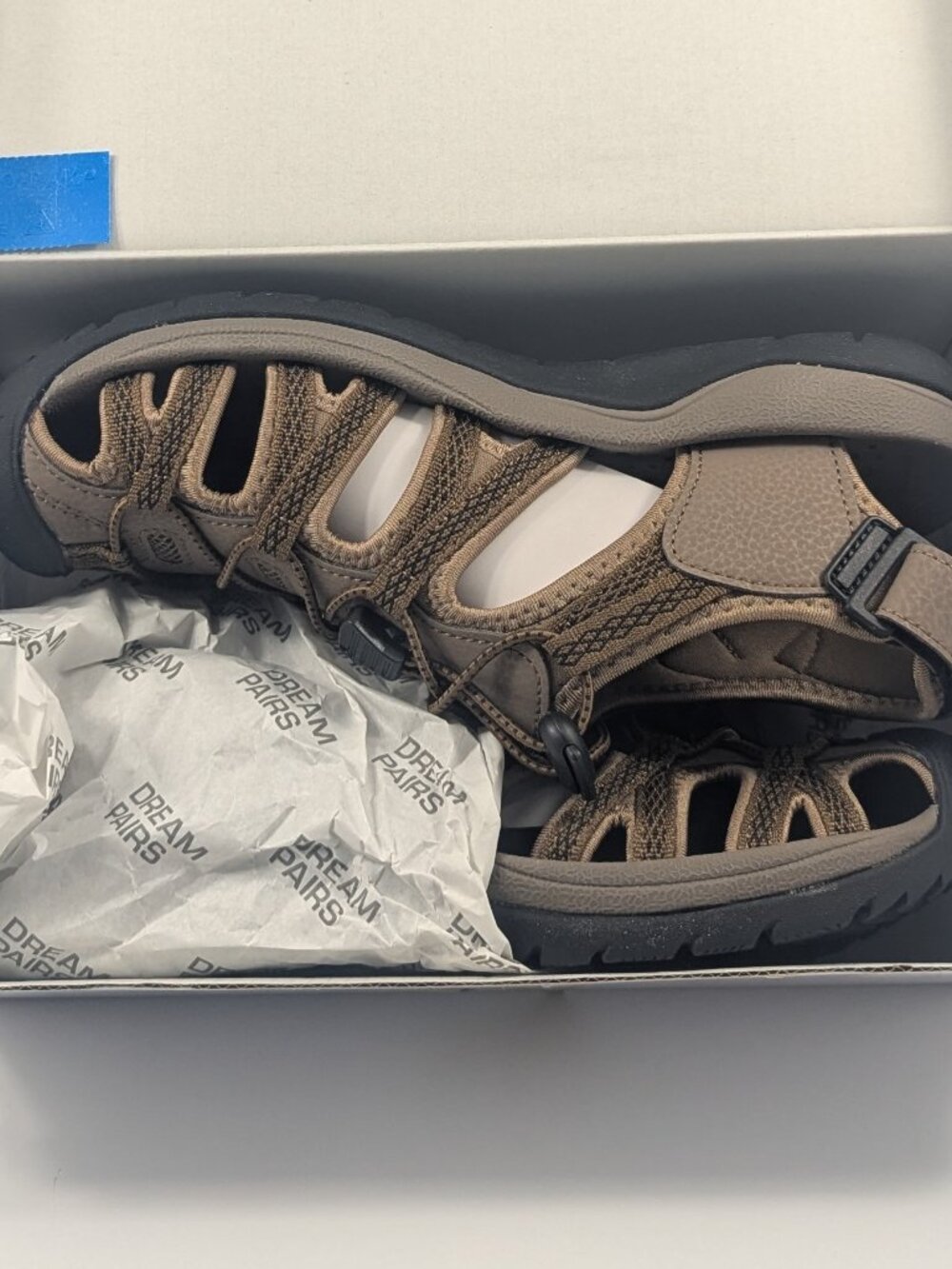 NEW DREAM PAIRS Womens Closed Toe Hiking Summer Outdoor Sport  Sandals ,Size 9